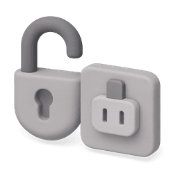 Open shackle with plug adapter